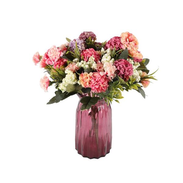 

decorative flowers & wreaths 1pc artificial silk 7 heads hydrangea retro fake for wedding party home decor diy