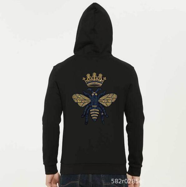 

men's hoodies & sweatshirts fashion drill hoodie men brand pattern sweatshirt loose clothing drop ship, Black