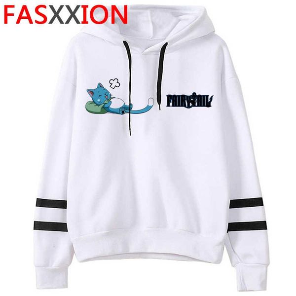 

men's hoodies & sweatshirts fairy tail male anime printed pullover y2k aesthetic hip hop, Black