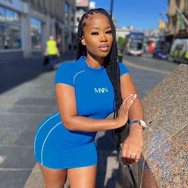 

casual dresses 2022 women's fashion short sleeve vt slim knit, Black;gray