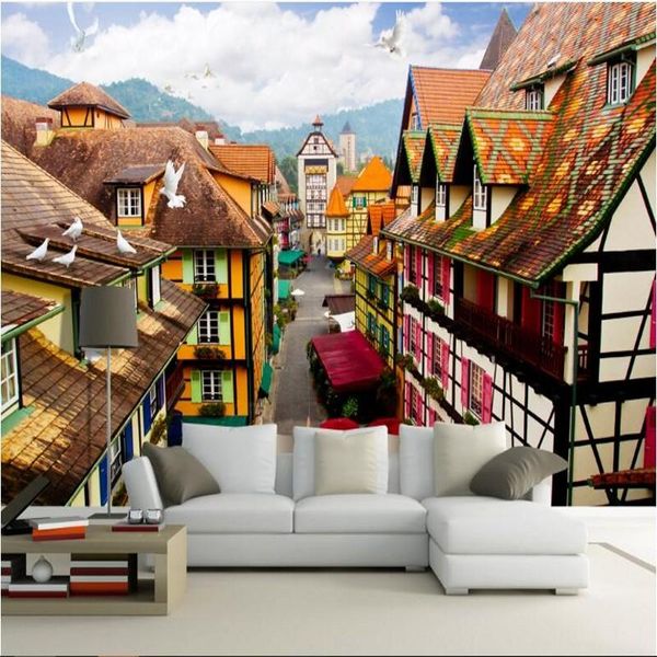 

shuhiko custom large - scale murals exotic european and american architectural 3d tv background wall non woven wallpaper wallpapers