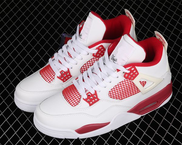 

shoes mens basketball alternate men woman jumpman 4 4s white black gym red running trainers sport sneaker