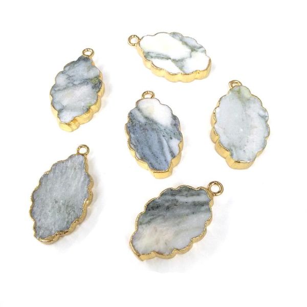 

pendants natural stone selling trendy agates necklace pendant for jewelry making diy size 19x34mm, Black