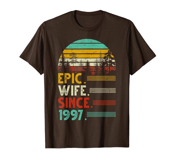 

epic wife since 1997 22nd wedding anniversary gift shirt t-shirt, White;black