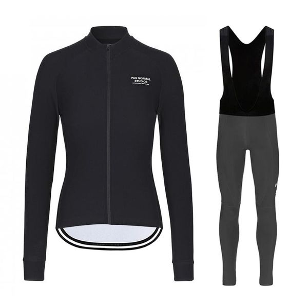 

racing sets pns women autumn summer long sleeve cycling jersey bib pants ropa ciclismo bicycle clothing bike uniform clothes, Black;blue