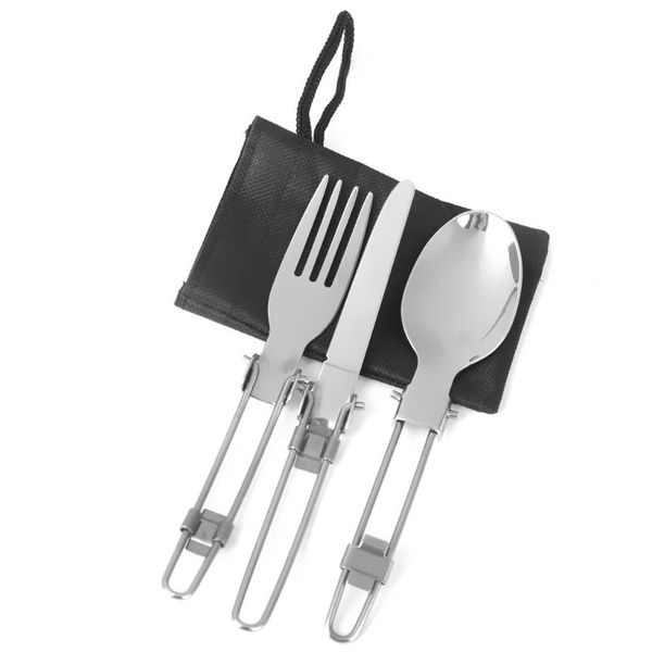 

dinnerware sets magideal outdoor camping hiking picnic foldable fork spoon tableware eco-friendly kitchen accessories creative gifts