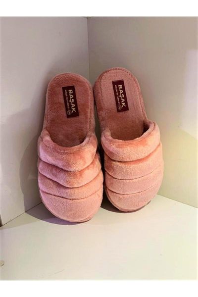 

women powder indoor winter soft home slipper slippers, Black