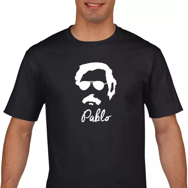 

narcos t shirt - pablo escabar t shirt - narcos hit netflix series, White;black