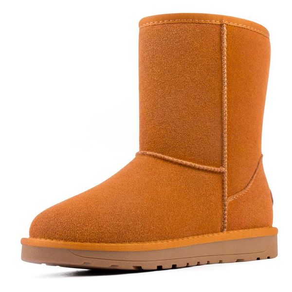 

boots cifimi 2021 winter trend fashion buckle women's sequins middle shoes add cotton keep warm water proof comfortable snow, Black