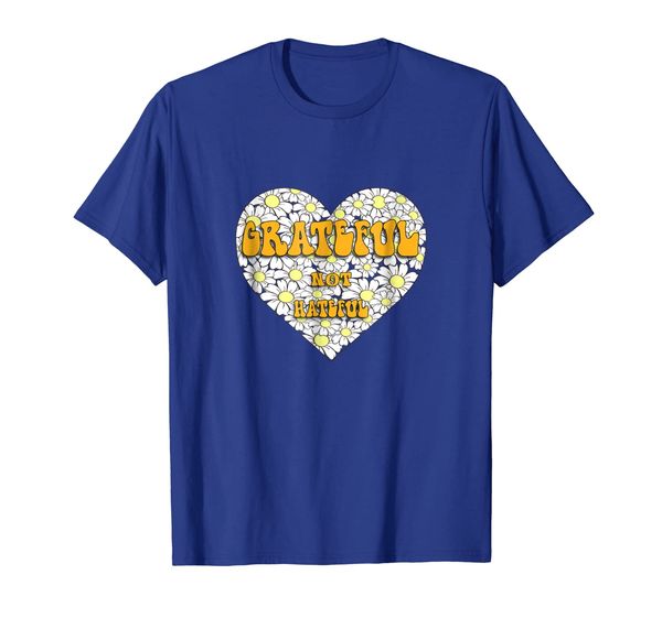 

grateful not hateful - positive gratitude shirt, White;black