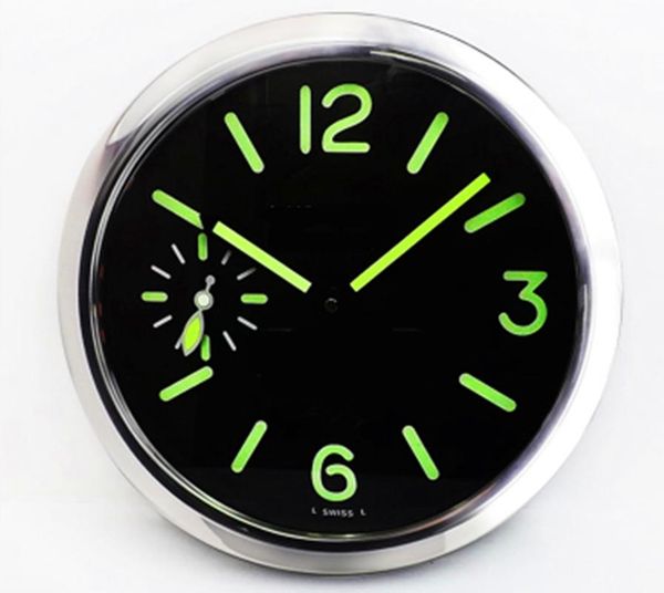 

wall clocks large metal clock modern luxury watches home decor black silent living room luminova mechanism gift ideas