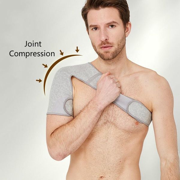 

back support men women shoulder strap adjustable protector brace left/right bandage belt compression dislocated pain, Black;blue