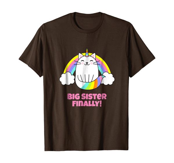 

Big Sister Finally Girls Adult Cute Caticorn Sibling T-Shirt, Mainly pictures