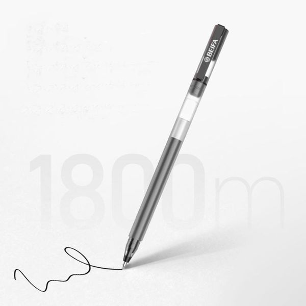 

pcs gel pens set black/red ink colored pen 0.5mm high capacity refills office&school supplies stationery