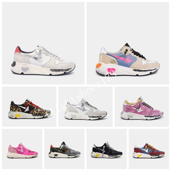 

2021 selling white pink colour sneakers shoes super star sequin classic do-old dirty shoe designer man women casual sizes 36-45