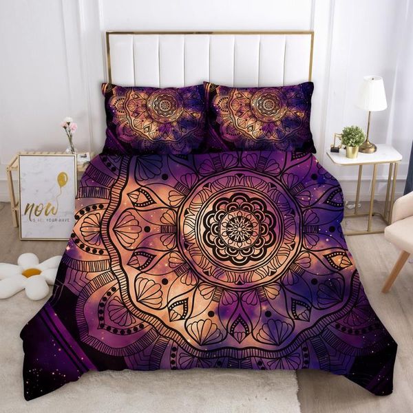 

bedding sets 3d set bohe duvet cover pillowcase zipper closure single double twin full  king size for kids adults xf1030-2