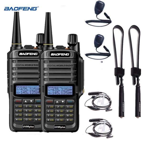 

baofeng uv9rplus ip68 walkie talkie 8w high power long range uv9r plus portable waterproof radio 9r