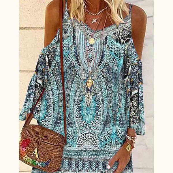 

bohemian drawstring off shoulder print beach dress 2020, Black;gray