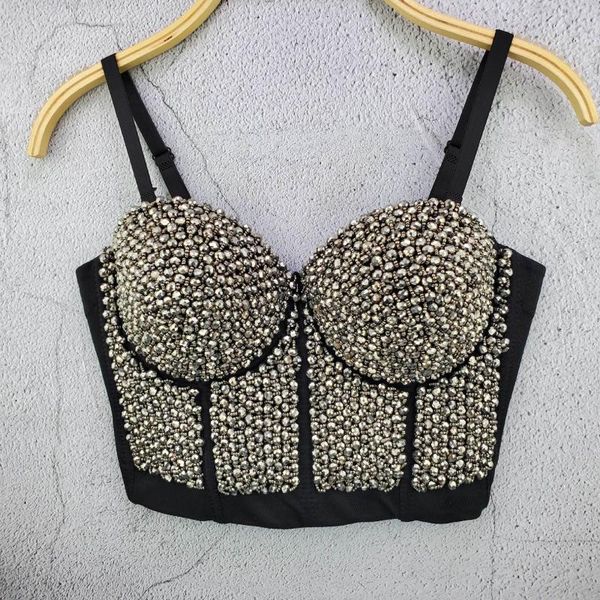 

colors women designer beading white black cotton camisole summer 2021 high street short camis crop women's tanks &