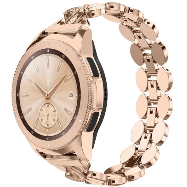 

watch bands correa metal bracelet for samsung galaxy 4 classic 46mm 42mm 20mm strap active 2 40mm 44mm band, Black;brown