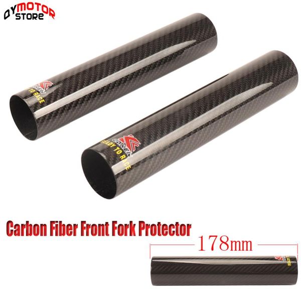 

parts 160mm 178mm carbon fiber front fork protector leg absorption cover guard