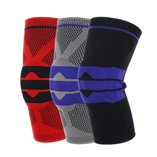 

timelytrust knee pads spring knit belt football basketball compression support leg sets elbow &, Black;gray