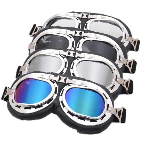 

outdoor eyewear retro motorcycle goggles glasses vintage moto classic for pilot steampunk atv bike helmet