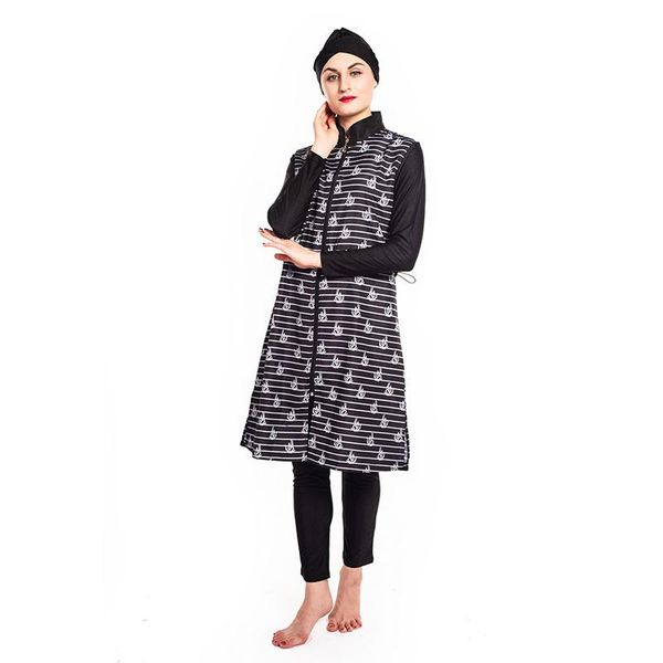 

swim wear 2021 muslim ladies floral swimsuit hijab muslimah islamic swimwear turkish swimming surf 3-piece set