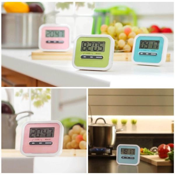 

timer digital lcd kitchen cooking school count down up 99 minutes shower study sports kit alarm clock timers