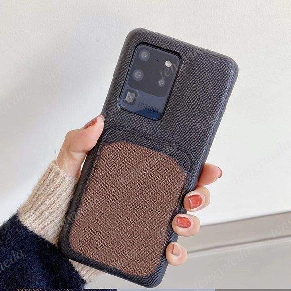 

Fashion Designer Phone Cases for iPhone 14 14pro 14plus 13 13pro 12 11 pro max Xs XR Xsmax Leather Card Pocket Cellphone Cover with Samsung Note20 S21 ultra S22 plus, L1-black grid