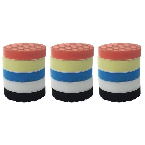 

care products 5inch (125mm) polishing pad kit for car polisher pack of 15pcs