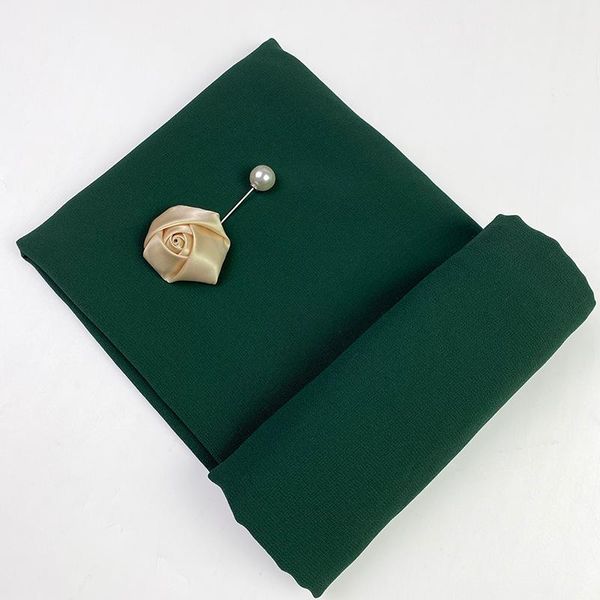 

women plain hijab premium chiffon scarf brooches wrap solid green color shawls headband muslim hijabs headscarf foulard femme scarves, Blue;gray