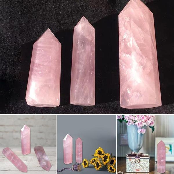 

4-9cm single tip hexagon quartz natural strip fluorite polishing hand crystal point decoration stone shui friends gift feng r1k1 decorative