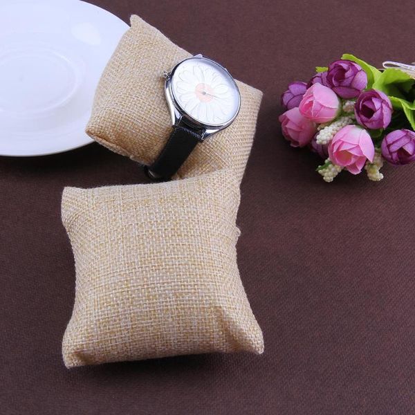 

jewelry pouches, bags 12pcs 80mmx80mm small linen bracelet watch concise displays, Pink;blue