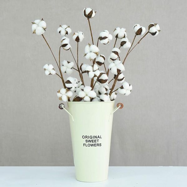 

dried flowers natural cotton branch decorative for diy wedding decoration home arrangements party office ornament acces & wreaths
