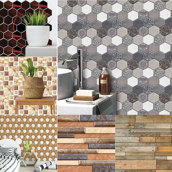 

wall stickers 5/10/20pcs self-adhesive 3d diy waterproof foam brick wallpaper for living room bedroom tv decals home decor