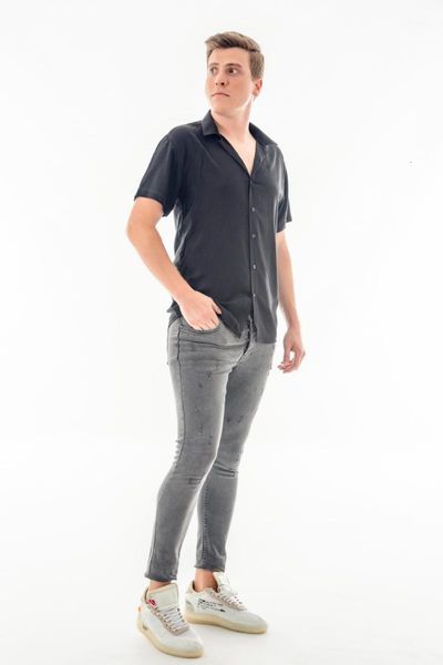 

casual shirts black short sleeve men's shirt1 ilm8, White;black