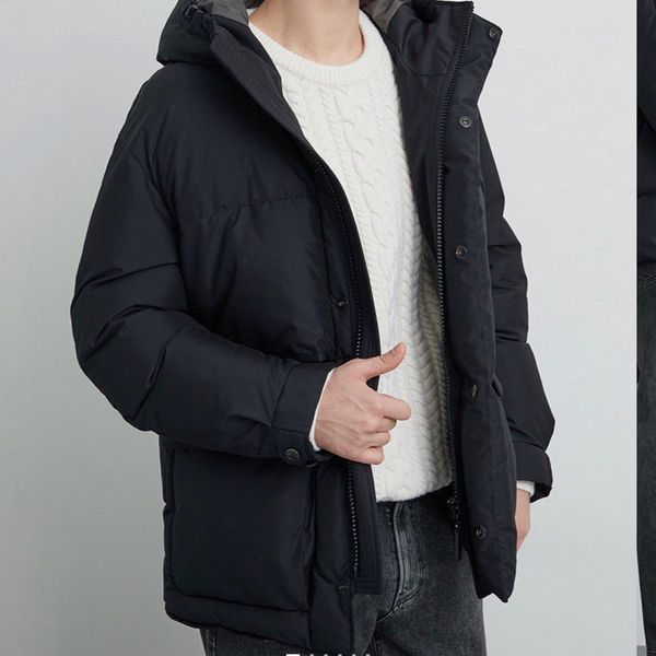 

2021new canada winter down parka men brand designer winters 90% white velvet down jackets outdoor sports norther down jacket, Black