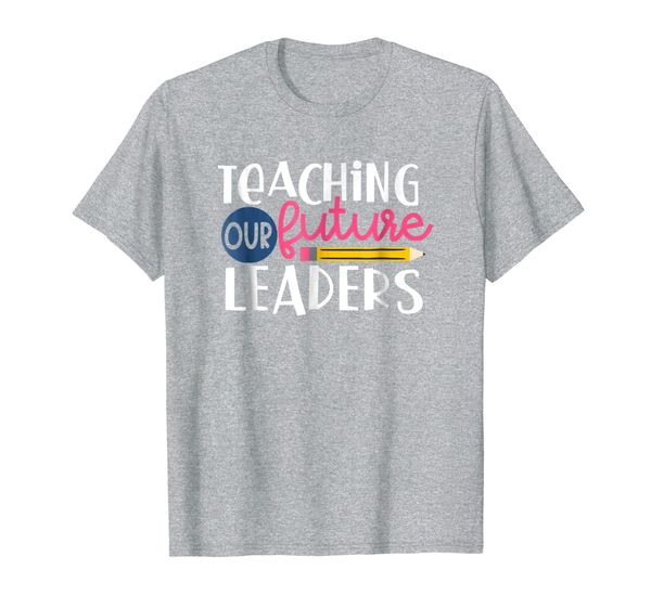 

teachers - teaching our future leaders t-shirt, White;black