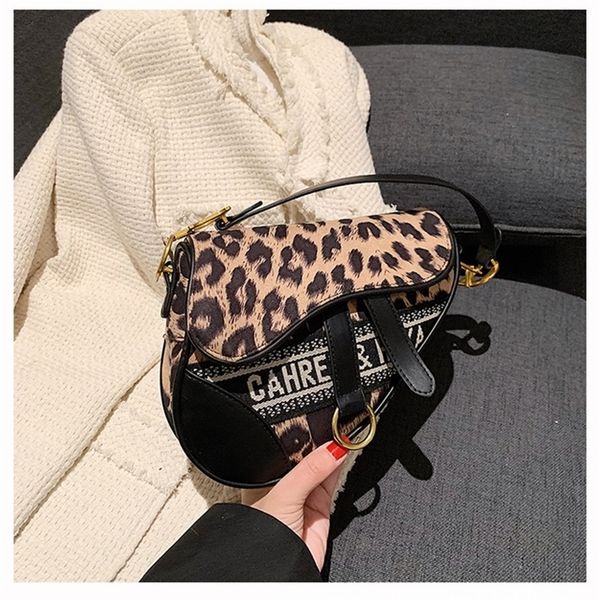 

70% off deals online saddle bag women's new 2022 fashion letter printed leopard print small tide korean mobile phone leisure simple one