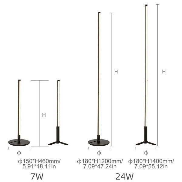 

floor lamps lamp 24w color temperature rgb+warm white, rgb+cold white