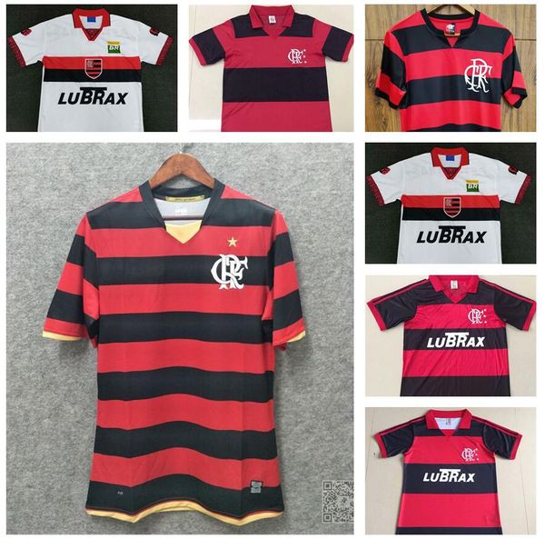 

retro classic 1978 1979 1982 1990 1995 1996 2008 2009 flamengo soccer jerseys romario savio retro football shirt s-2xl, Black;yellow