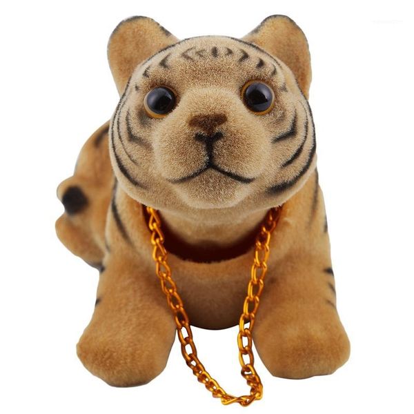 

car bobbing head tiger shape nodding dog decor1