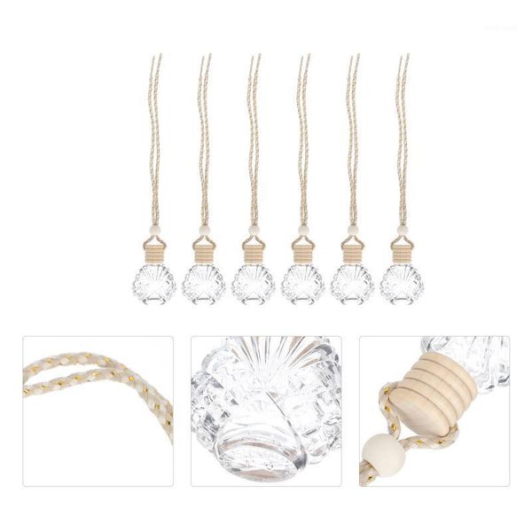 

storage bottles & jars 6pcs creative car perfume empty aroma bottle pendants