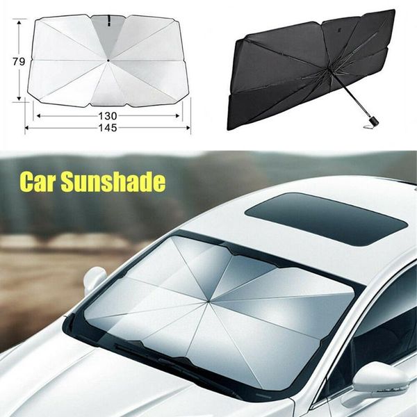 

car sunshade auto universal windshield foldable front window mount umbrella sun visor 145*79cm/125*65cm