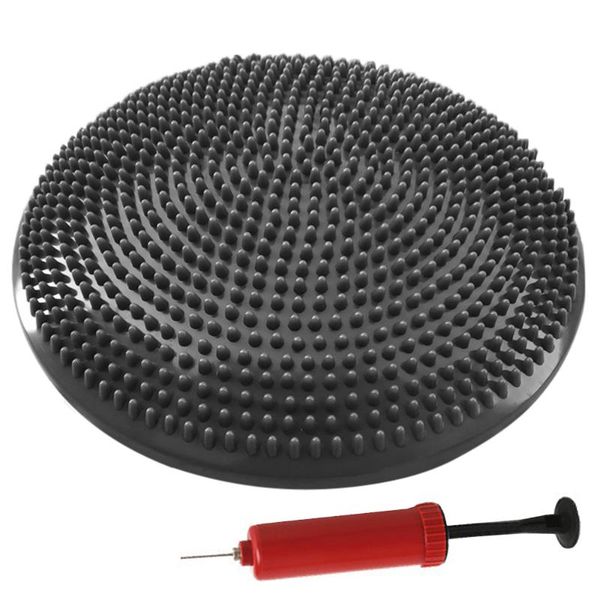 

33cm durable inflatable yoga massage ball pad sports gym fitness stability disc cushion hand pump balls