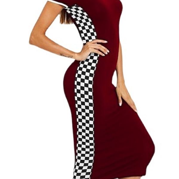 

factory8zni plaid printed dress women's platform, White;black