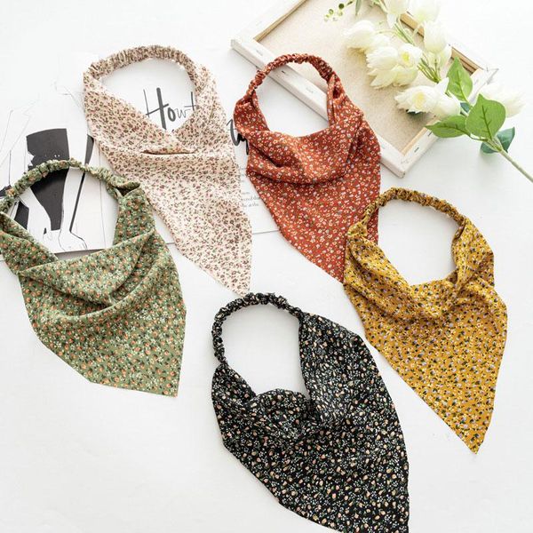 

neck ties printting hair scarf scrunchies vintage triangle bandanas hairband headband without clips elastic bands headwrap accesories, Blue;purple