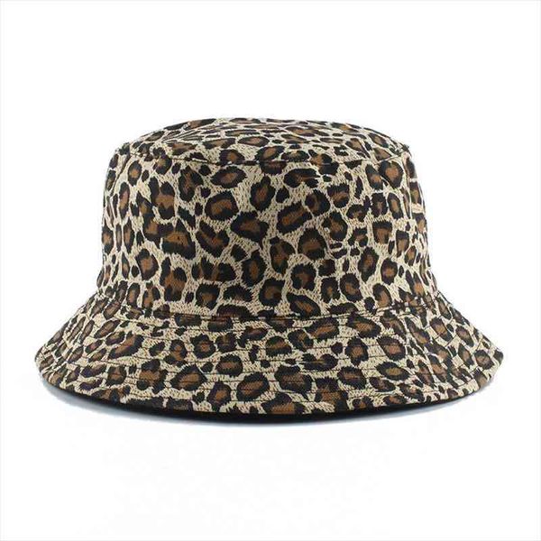 

leopard print bucket hat reversible fisherman hat outdoor travel panama sun cap for men and women, Blue;gray