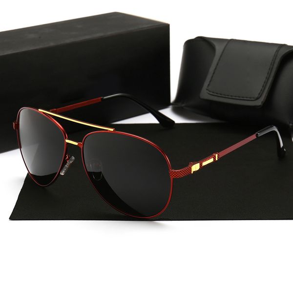 

designer 2021 new men's polarized sun 1702 personalized fashion trend sun driver's glasses, White;black